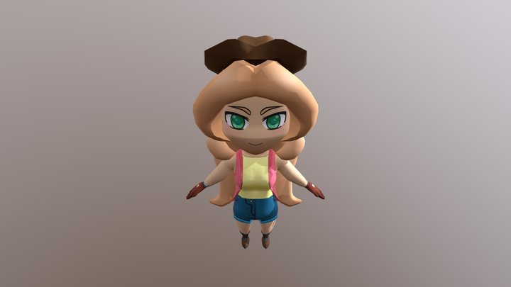 Adventure Girl 3D Model