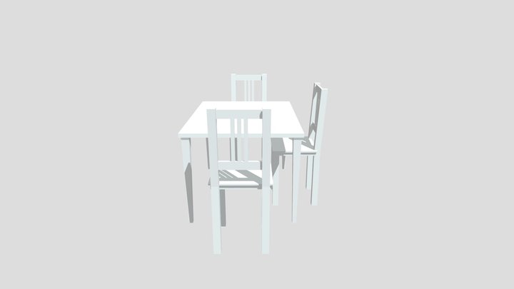 WHITE TABLE4blend – Kostenloses 3D-Modell STL