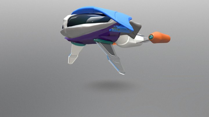 Тяжелый бомбардировщик "Порицатель" / Battleship 3D Model