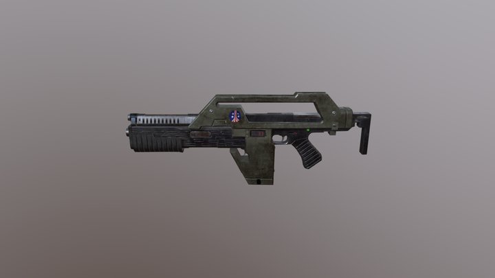 M41A Pulse rifle 3D Model