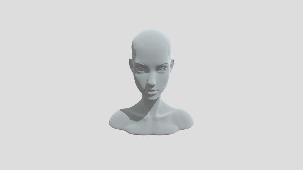 young woman, age 20-25, bald head,