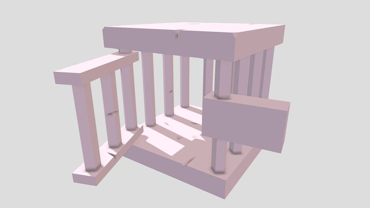 Stylized Cage WIP 3D Model