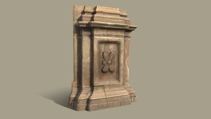 Pedestal de piedra 3D Model