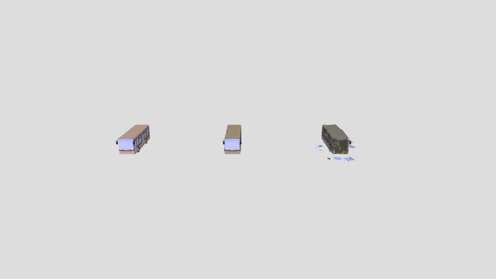 АВТОБУС С ПОЛОМКОЙ 2 3D Model