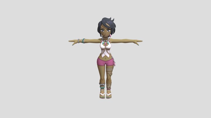 3DS - Pokemon Sun Moon - Olivia 3D Model