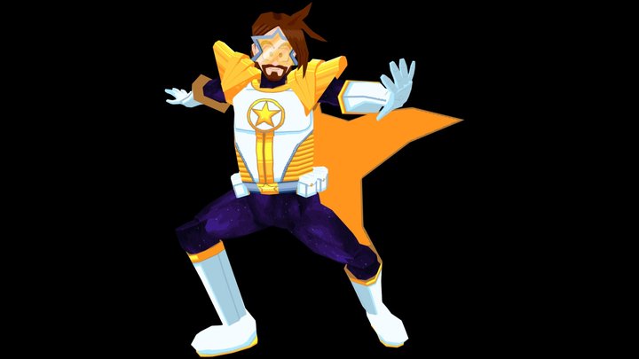 Captain Nova v.3 | Vtuber Model 3D Model