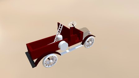 Camion Garford - Pompier 3D Model