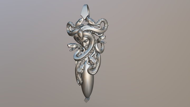 Pendant in three pieces 3D Model