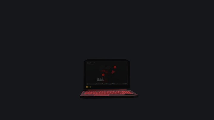 Gaming laptop 3D Model