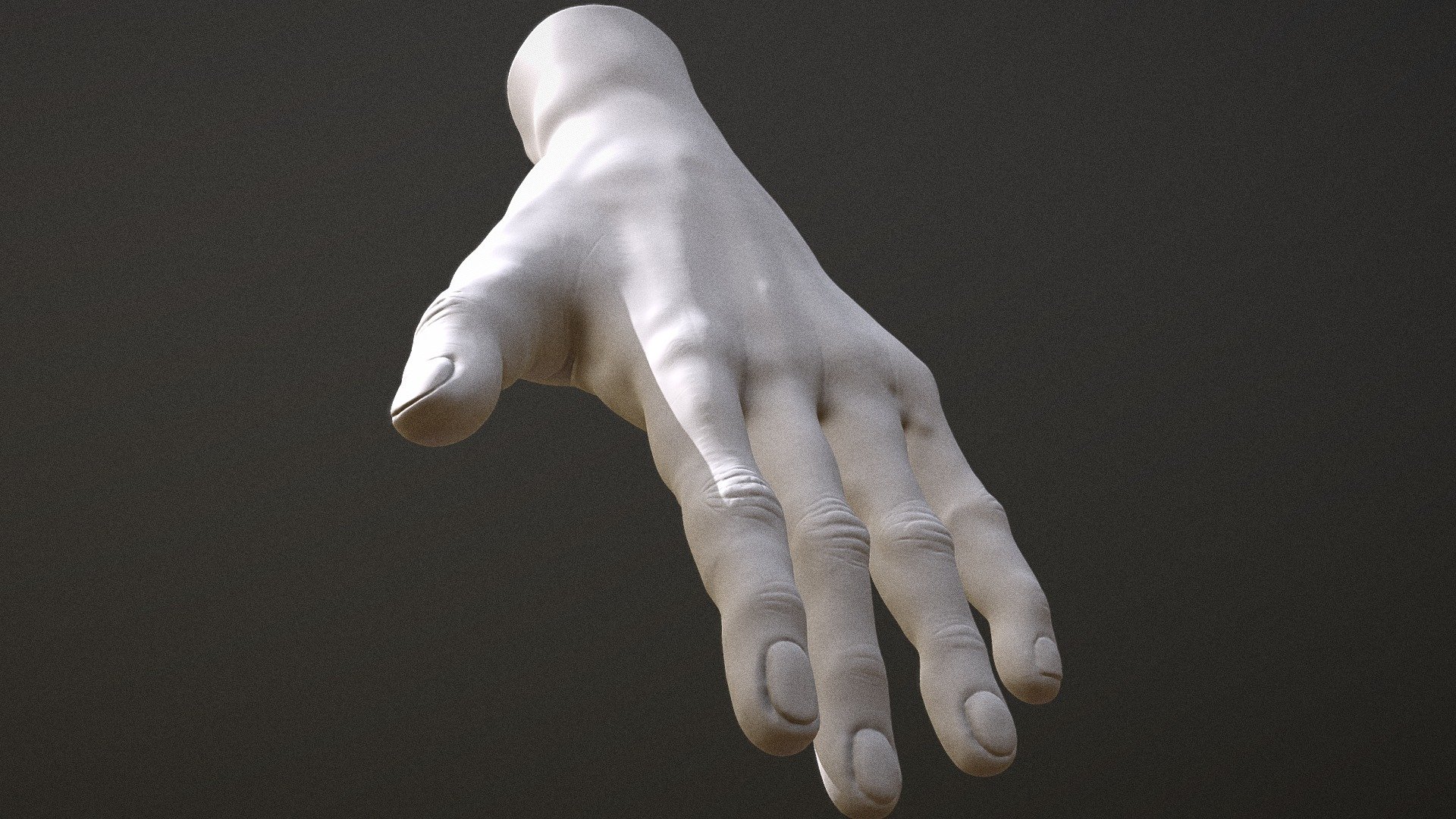 Male Hand High-poly