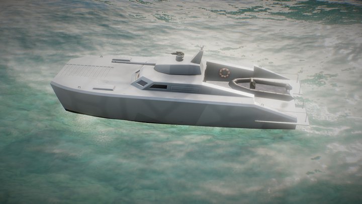 Patrol Boat 3D Model