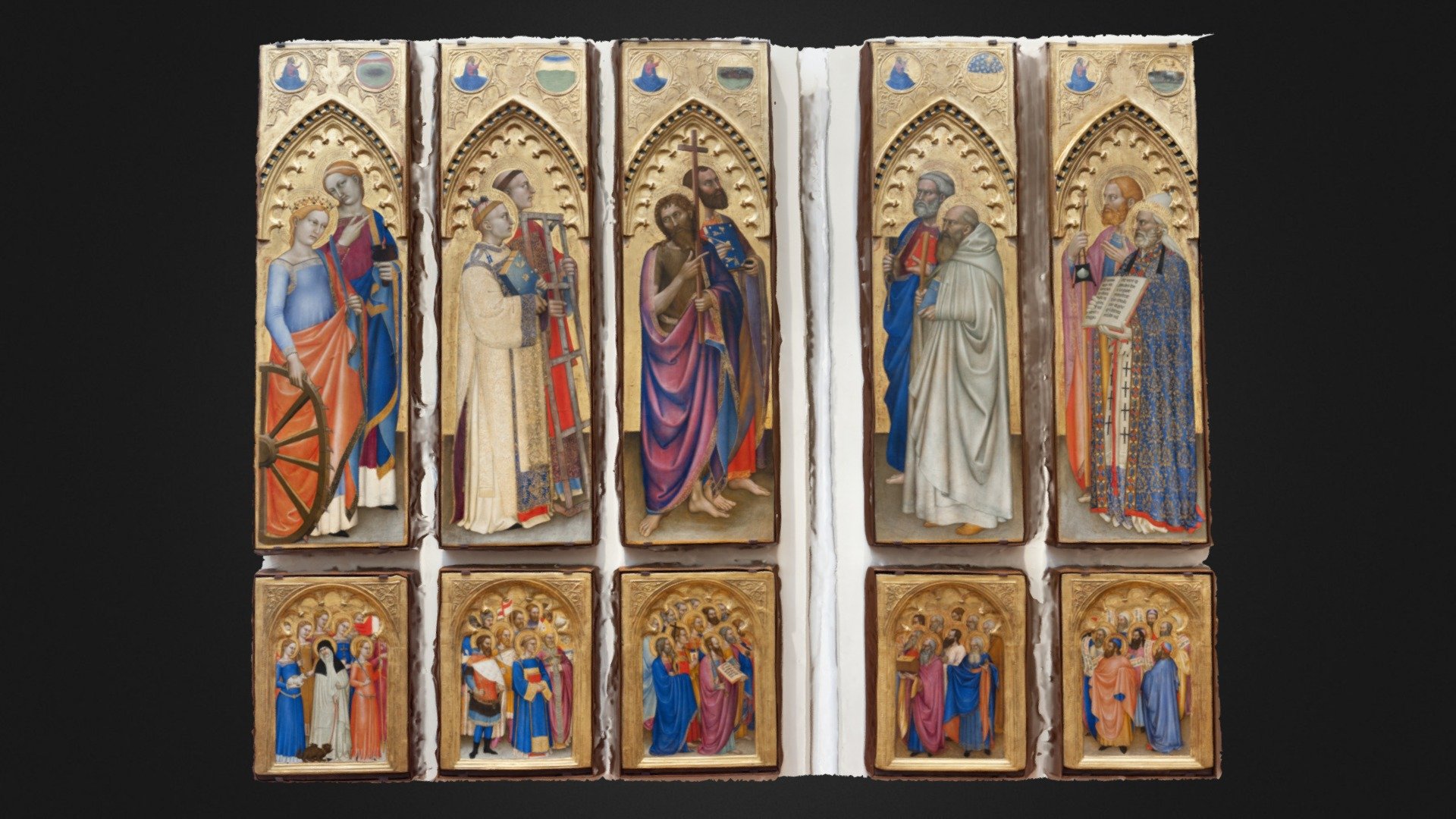 Giovanni Di Milano, Lateral Saints - 3D model by Florence As It Was ...