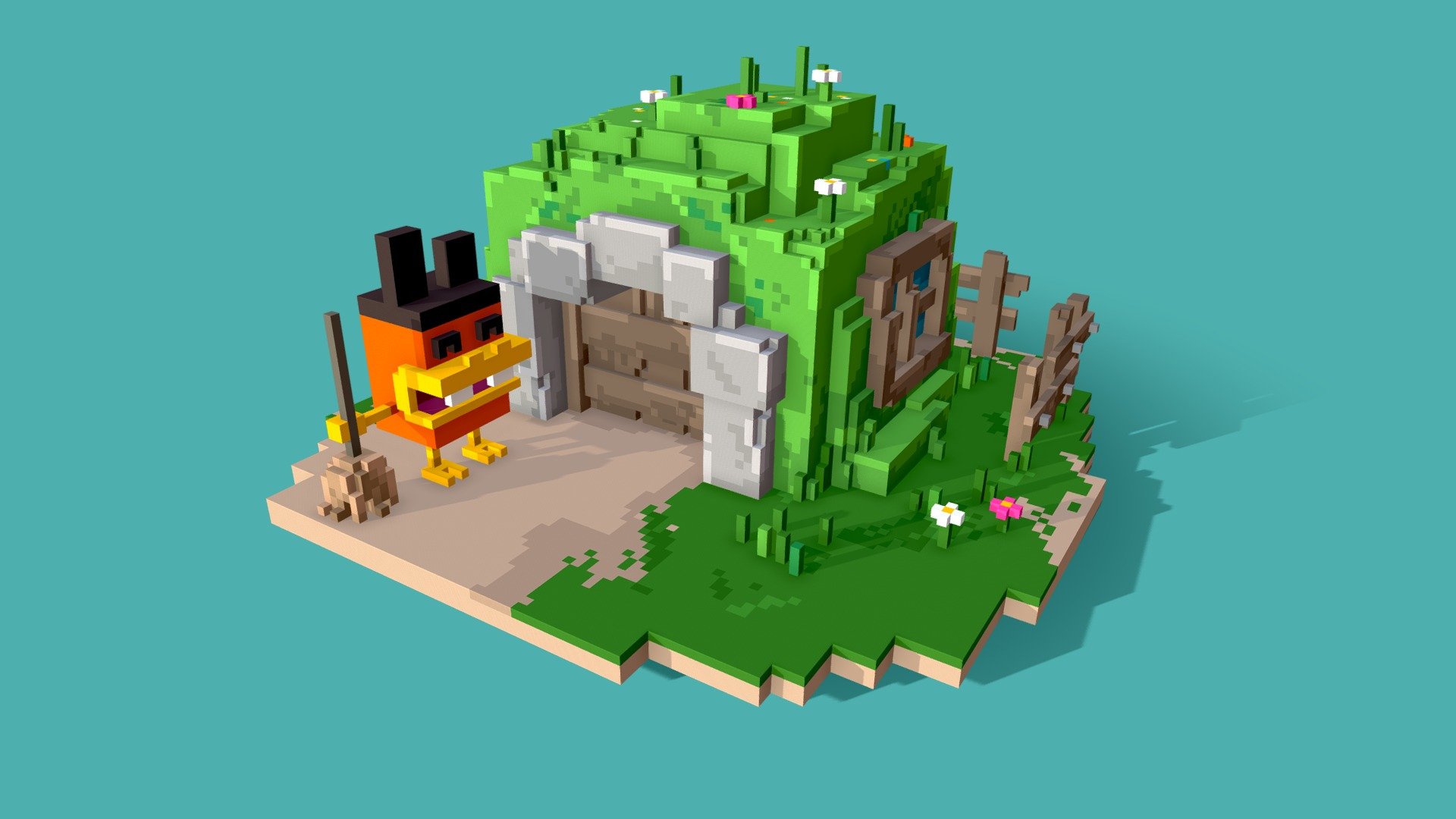 Little House + Voxel File - Buy Royalty Free 3D model by William ...