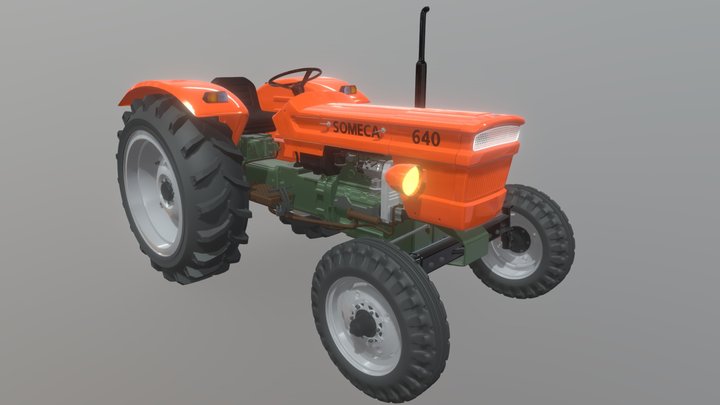 Tracteur Fiat / Someca 640 3D Model