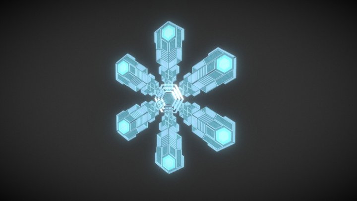 #3December - Snowflake – Free 3D Model STL