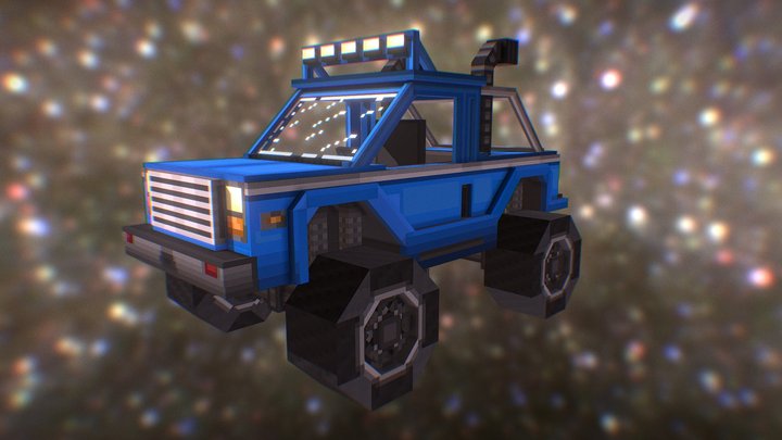 Semi Monster Truck 3D Model