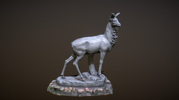 Deer monument 3D Model