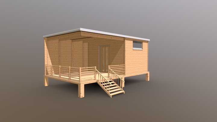 dlX - Garden House 3D Model