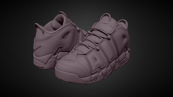 Nike Air More Uptempo'96_3d Printable 3D Model