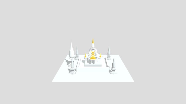 ว  ัดพระบรมธาตุไชยาราชวรวิหาร 3D Model