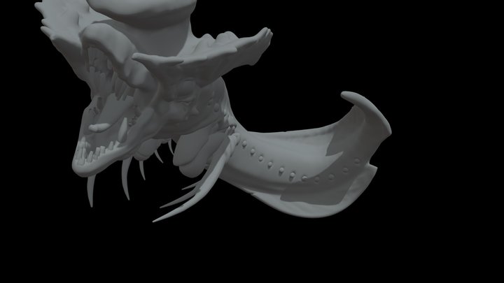sculptjanuary19-day01-sea-beast 3D Model