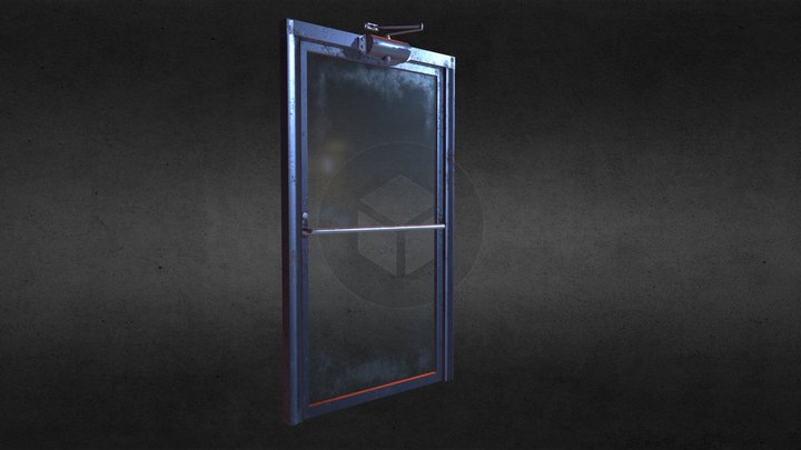 Old Store Front Door 3D Model