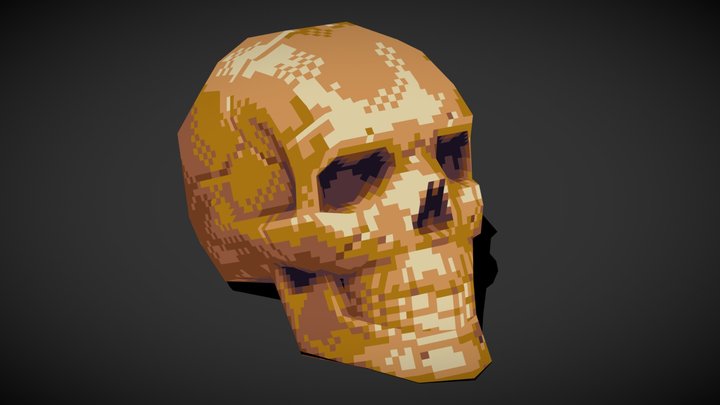 Low-Fi Skull 3D Model