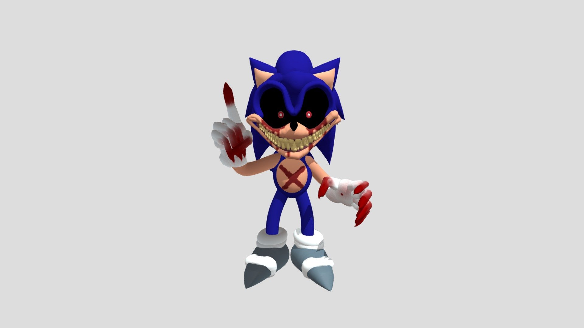 Sonic.EXE - Download Free 3D model by NexusSpeedster (@nexusfnf ...