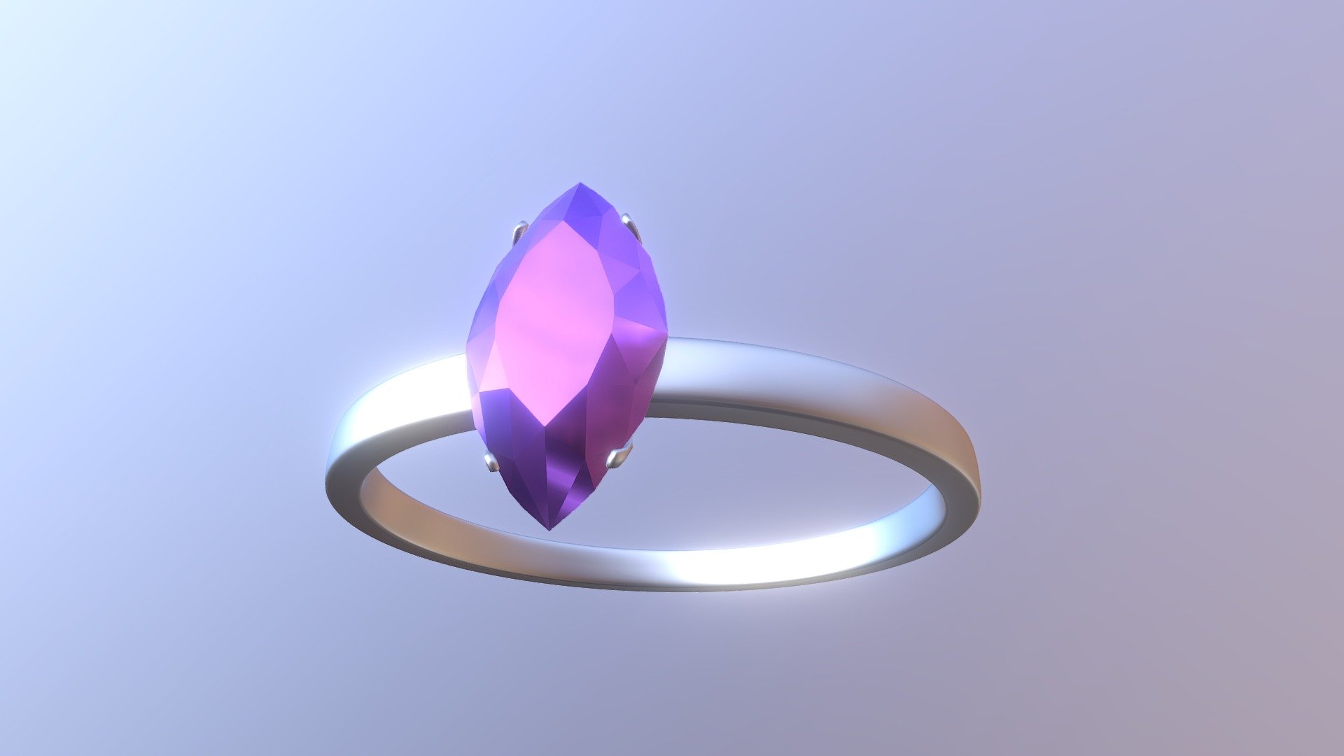 Purple Sapphire Ring