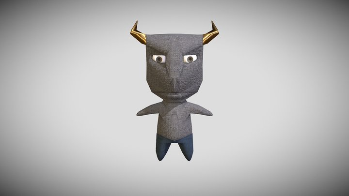 Criatura com chifres / Horned creature 3D Model
