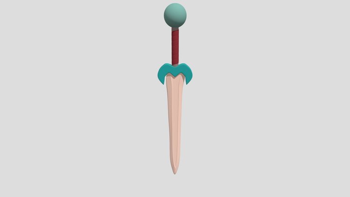 Sword low poly Low Poly  Sword with Simple 3D Model