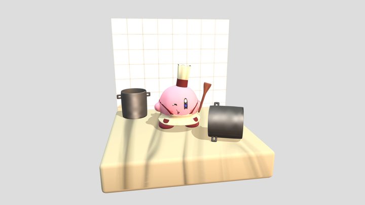Chef Kirby!! 3D Model
