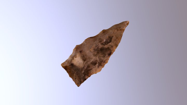 Jackson Projectile Point Hybrid Method 3D Model