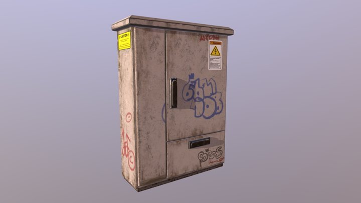 Urban Utility Box 3D Model