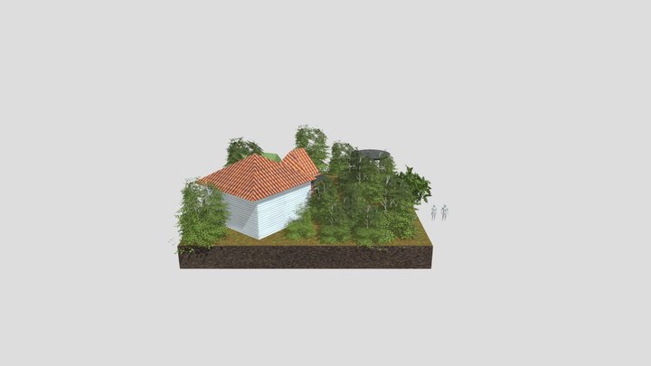 DAE Diorama - Grandma's House 3D Model