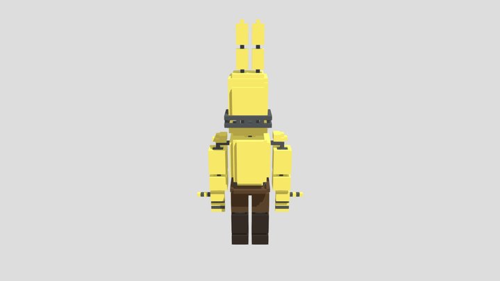 Voxel Springbonnie 3D Model