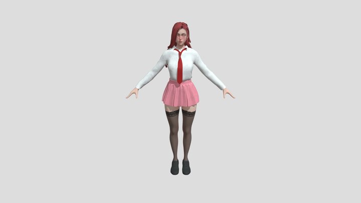 Female Girl 3D Model