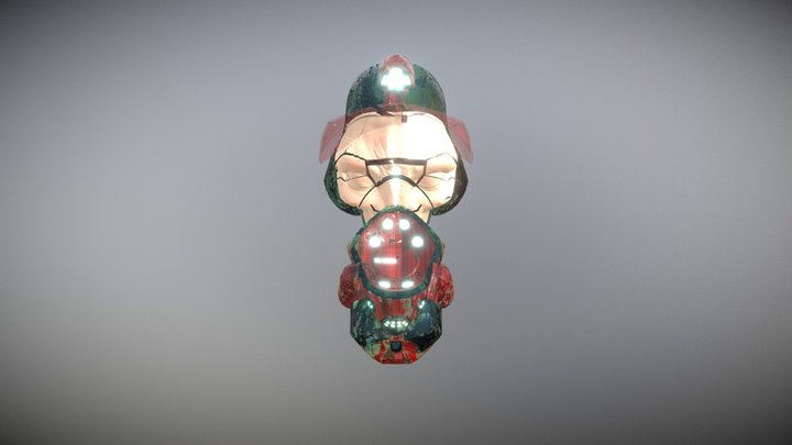Alien texturé SP 3D Model