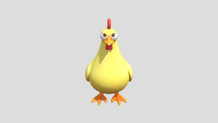Chill Chicken 3D Model