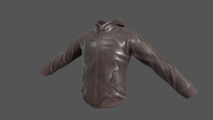 Leather Jacket 3D Model
