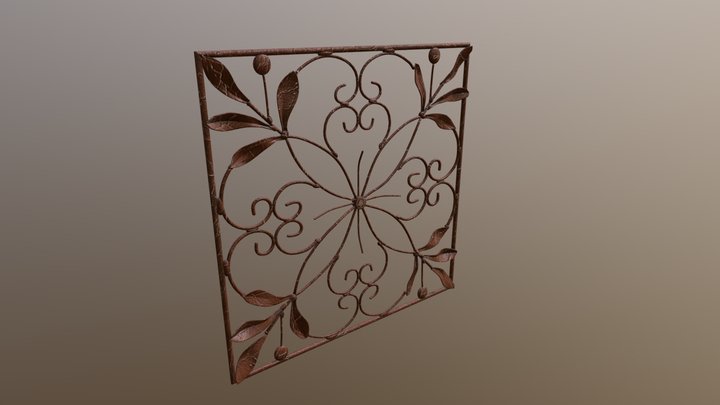 Rust French Leaf 3D Model