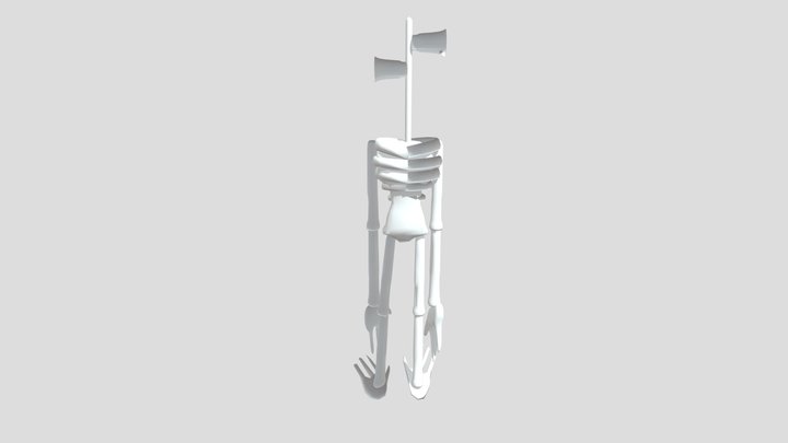 Siren Head (untextured) V2 3D Model