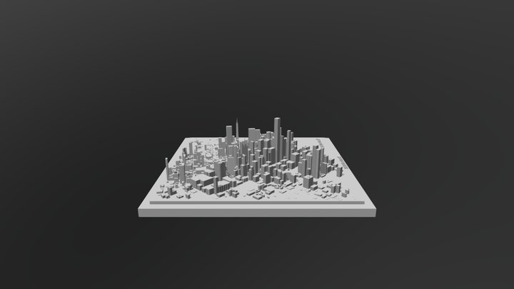 San Francisco with 2100 Sea Level Rise 3D Model
