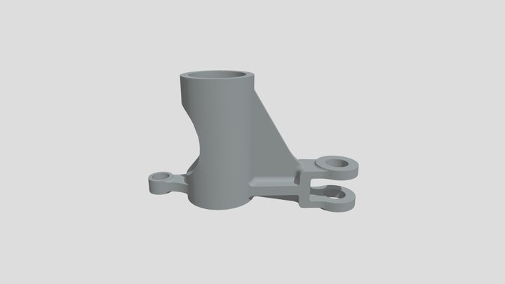 Casted Hard Surface Industrial Part 5 3D Model