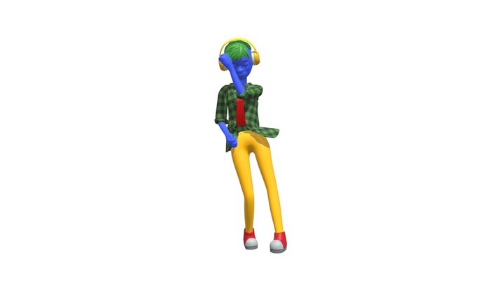 Personagem Som Livre 3D Model