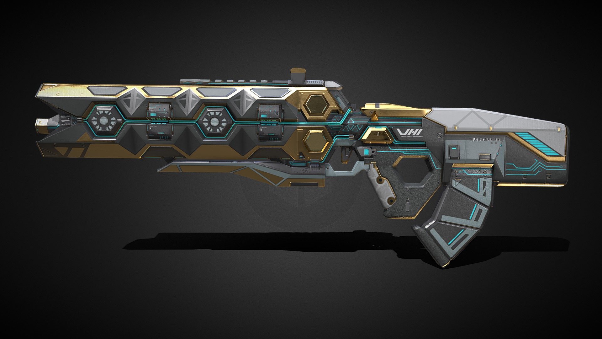 Apex Legends VK-47 Flatline Heat Sink - Download Free 3D model by 零宽不连字 ...