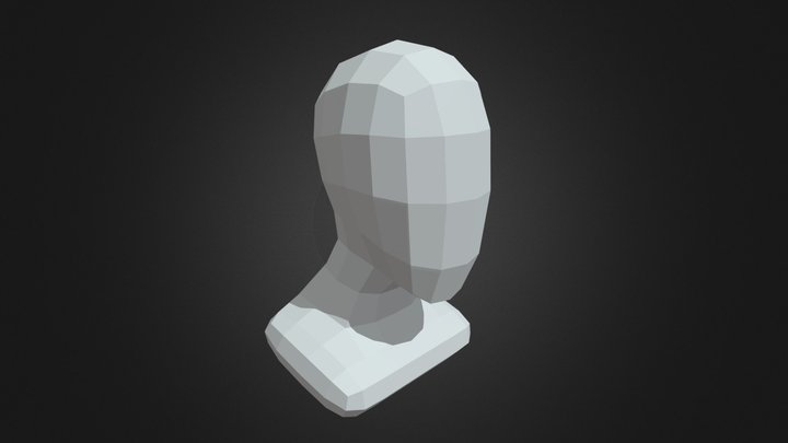Low-Poly Head Base 3D Model