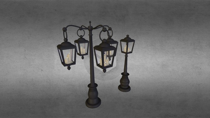 Street Lamps 3D Model