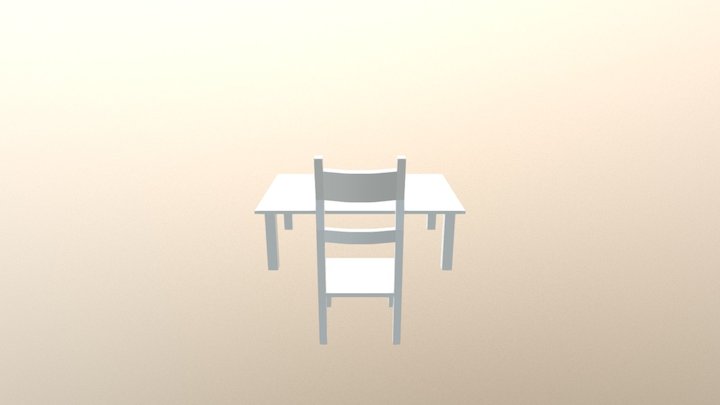Chair Table SRS 3D Model