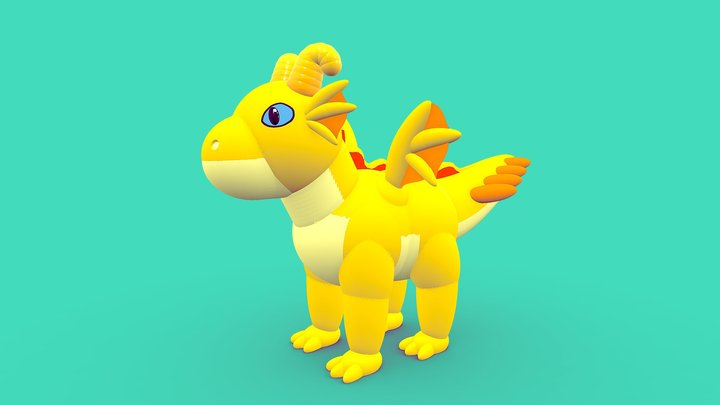 Sunray the Dragon 3D Model